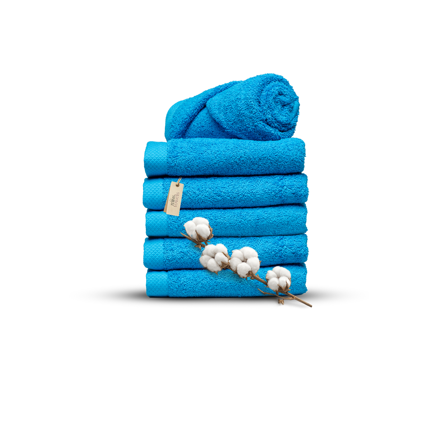 Hotel handdoeken 6 stuks 50x100 turquoise